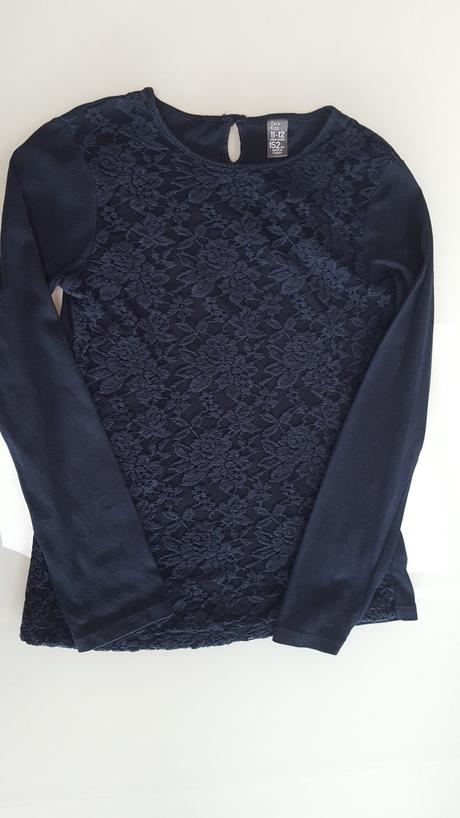 Tričko s čipkou, zara,152