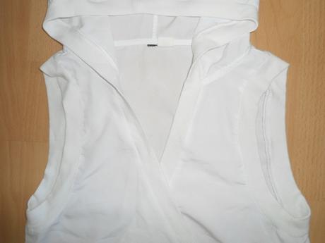 Biela priesvitna vesta, h&m,s