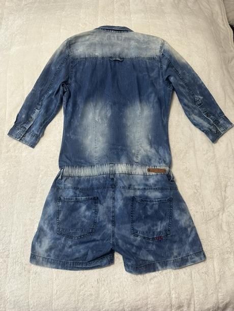 Denimový nohavicový overal zn. retro jeans oiginál, m