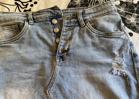 Potrhaná sukňa re - dress  jeans v. l, l