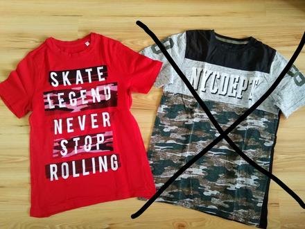 Tričká- cena za kus, maskáčové je predané, c&a,152