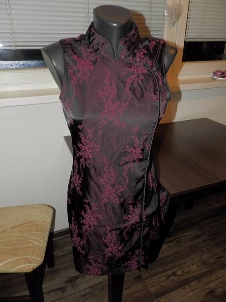 Čiernofialové činske šaty/tunika m, new look,38