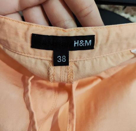 Bavlnená sukňa po kolená h&m, h&m,m