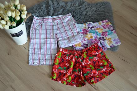 Dámske krátke nohavice farebné 3ks, veľkosť m, m