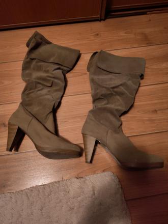 Semišové prechodné čižmy, 41