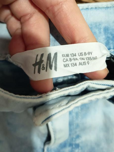 Riflové šortky, h&m,134