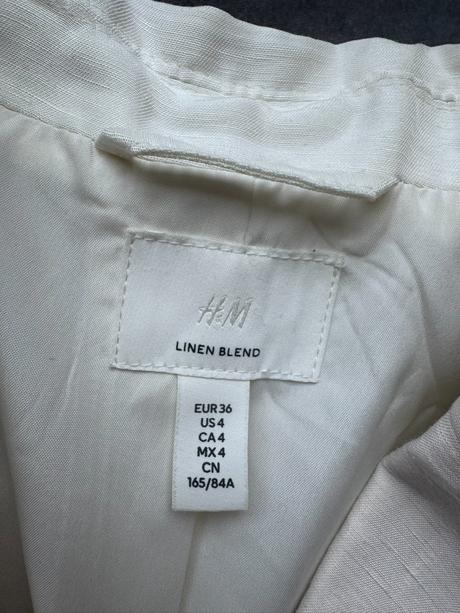 H&m - sako z ľanovej zmesi, h&m,s