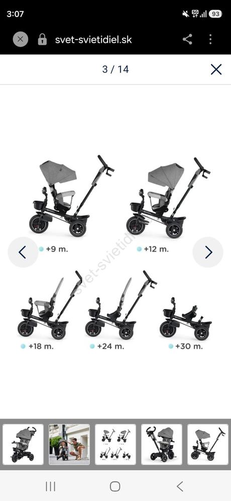 Trojkolka kinderkraft spinstep 5v1, kinderkraft