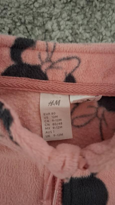 Flisova mikina, h&m,80