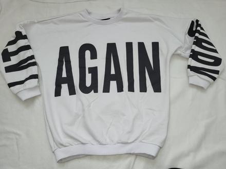 Biela mikina 134/140, 140