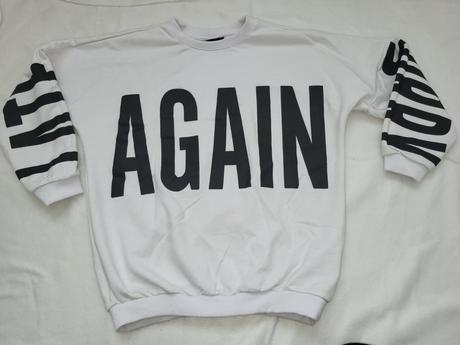 Biela mikina 134/140, 140