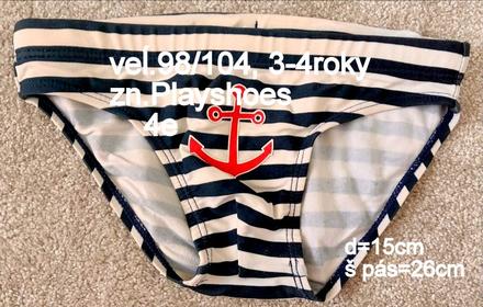 Chlapčenské plavky veĺ.98/104, zn.playshoes,uv50+, playshoes,98