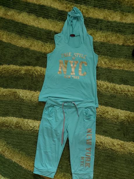 Tričko a trojštvrťové tepláky, xxl