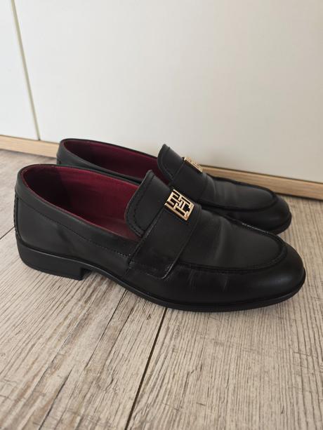 Kožene topanky tommy hilfiger, tommy hilfiger,39