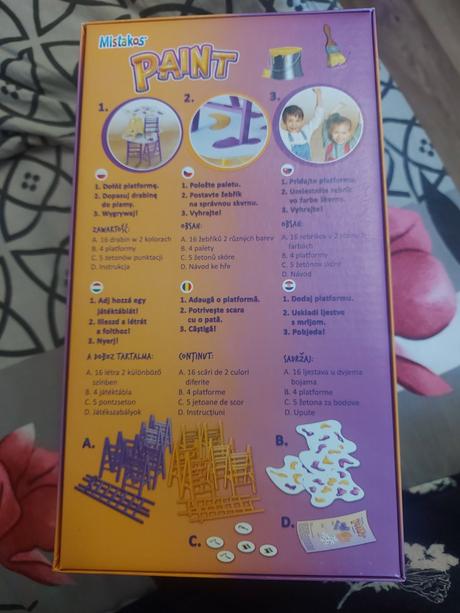 Spoločenská hra rebríky/ maľovanie, 