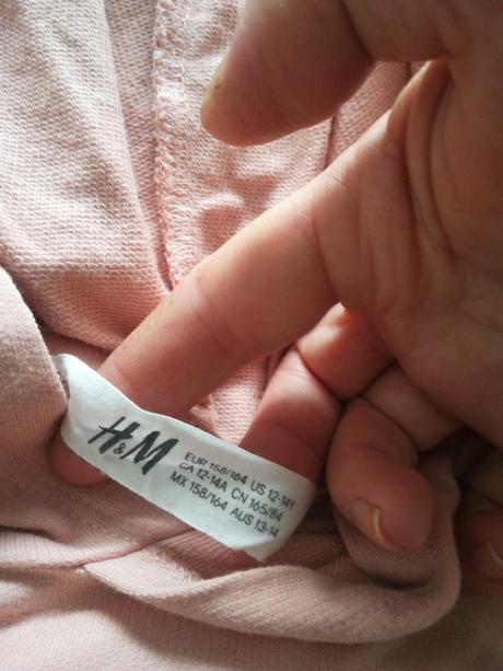 Mikina krátka, h&m,158