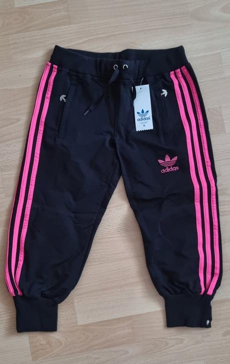 Dámske čierno ružové trojštvrťáky,veľ.m, m