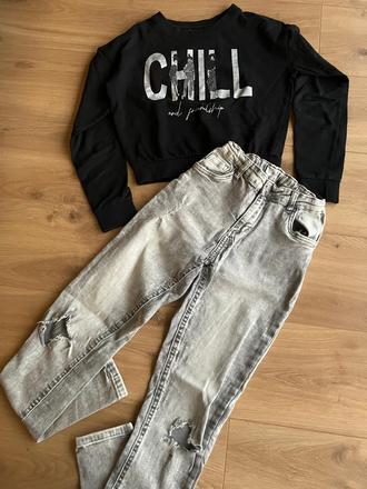 Mikina + rifle super stav, pepco,152