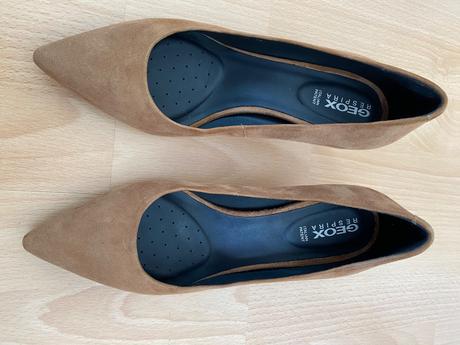 Krasne elegantné lodičky geox respira z brúsenej k, geox,36