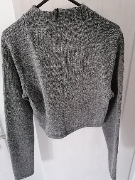 Crop top s dlhým rukavom, amisu,m