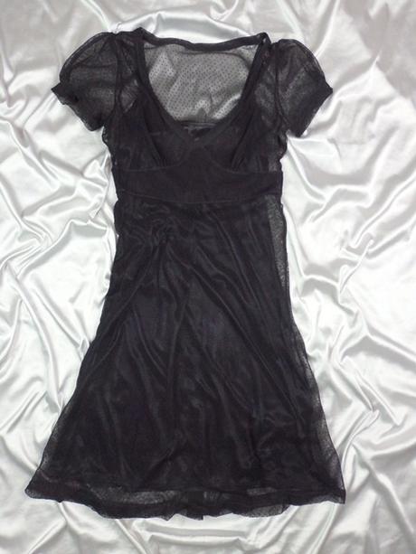 Kvalitné čierne čipkované šaty, h&m,40