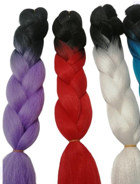 Kanekalom ombré - výroba copov a afro účesov,