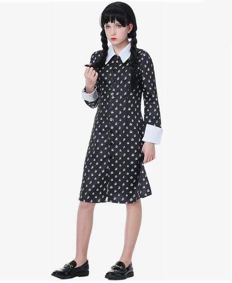 Šaty wednesday addams, 
