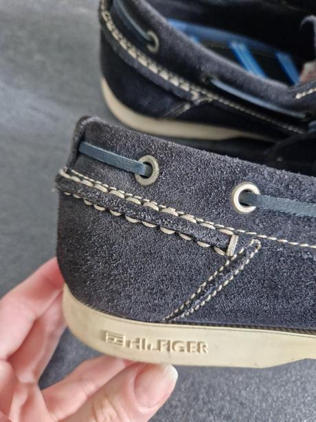 Mokasíny zbrúsenej kože th, tommy hilfiger,42