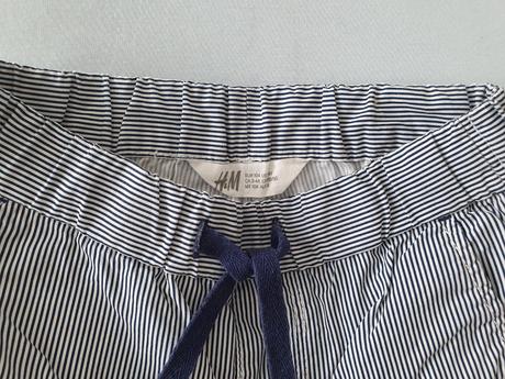 Pruhované šortky č.104, h&m,104