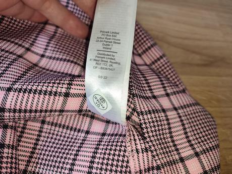 Kárované šaty na traky, primark,104