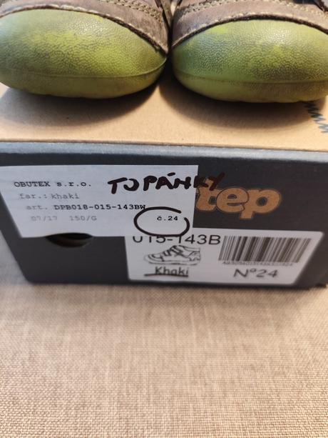 Kožené topánky dd step, d.d.step,24
