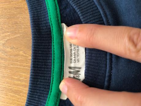 Mikina s flitrami, h&m,110