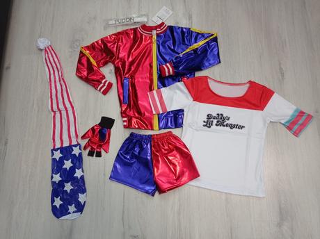 Harley quinn, joker veľkosť 116 na 5/6 rokov,