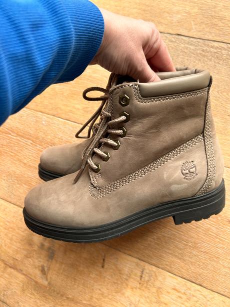 Timberland kožene topánky s nubbuco kožou 36, timberland,36