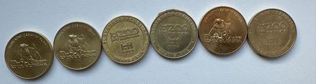 6x pamätné mince zoobratislava,