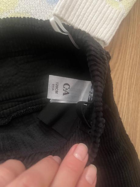C&a premium široké menžestrové nohavice 128, c&a,128