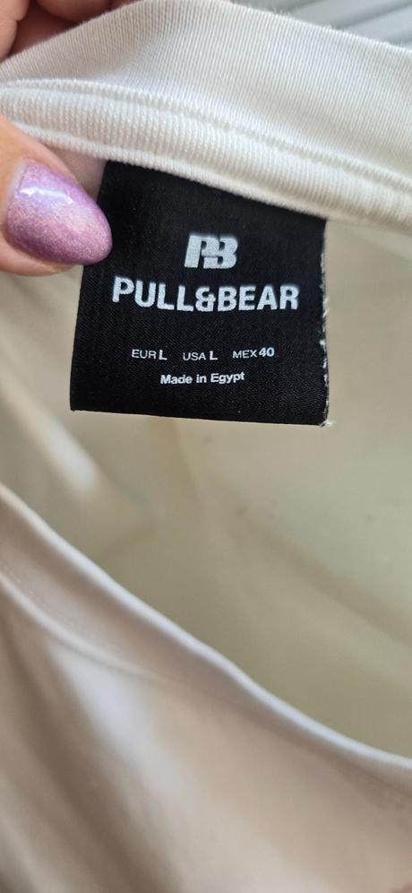 Oversized tricko, pull&bear,l