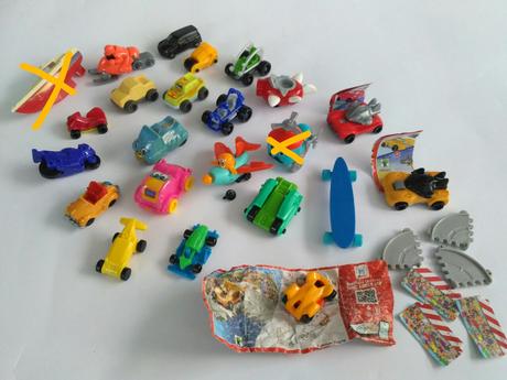 Autíčka z kinder vajíčok, 