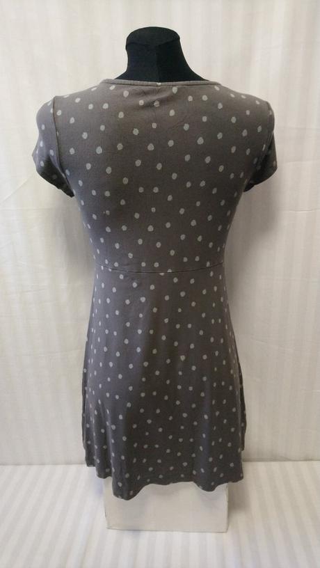 Dámske elastické tmavo sivé šaty, white stuff, s