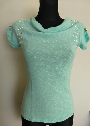 Mentolové tričko s aplikáciou, s