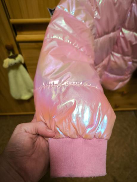 Zimná metalická bunda, sinsay,140