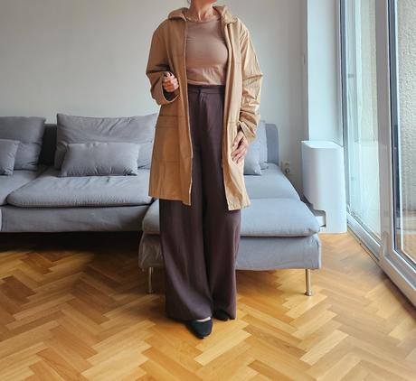 Ľahká bunda predĺžená balonak na prechodné obdobie, zara,52