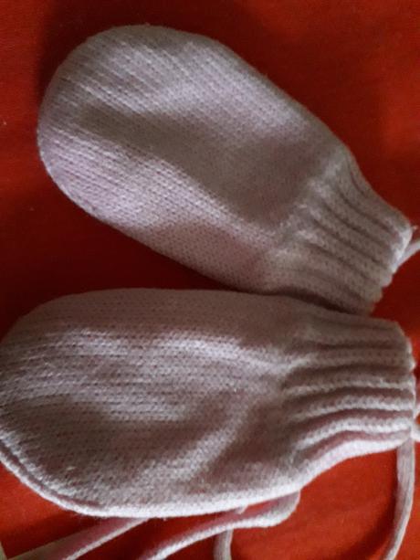 Rukavicky 3 pary - 2- 4 mesiace, age,68