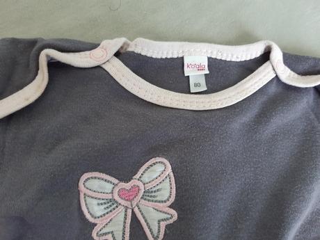 Súprava body a 2 polodupačky, koala baby,80