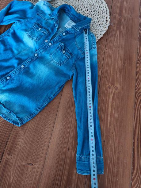 Riflová košeľa denim 122, denim,122