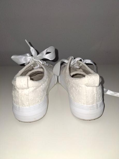 Biele madeirové tenisky, plátenky, espadrilky, zna, reserved,38