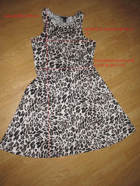 Tigrované šaty v. m, h&m,m