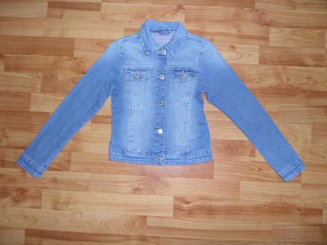 Rifľová elastická bunda, denim,140
