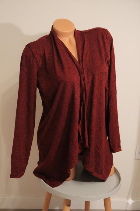 Červený kardigan, m, m