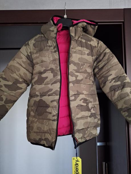 Prechodná obojstranná bunda, superdry,140